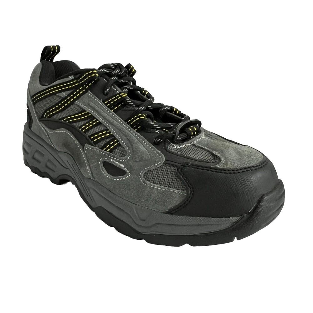 Brahma Suede Dylan Steel Toe Work Sneakers Gray Men 7